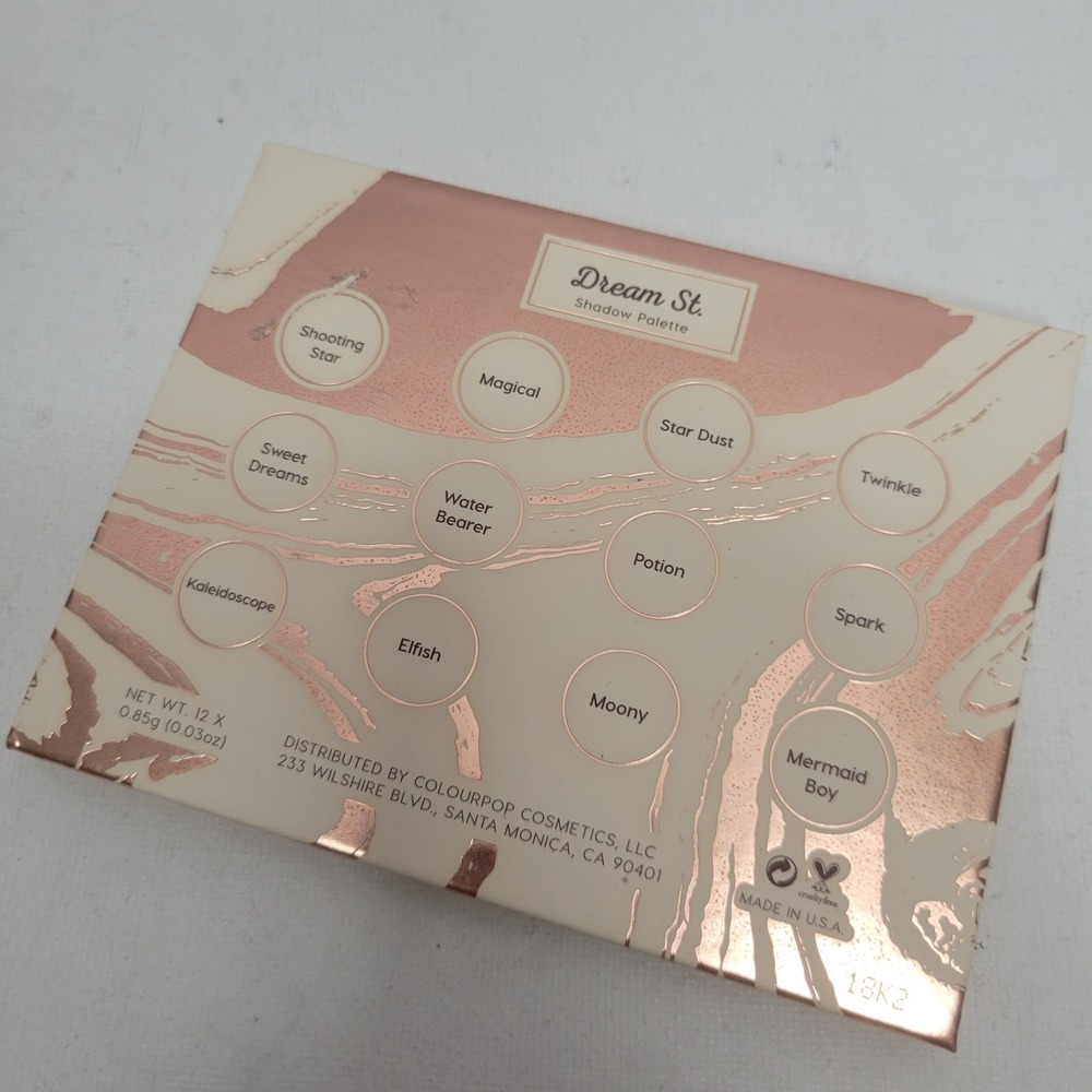 NEW No Box Colourpop x Kathleen Lights Dream St Pressed Powder Eyeshadow Palette - Picture 4 of 5